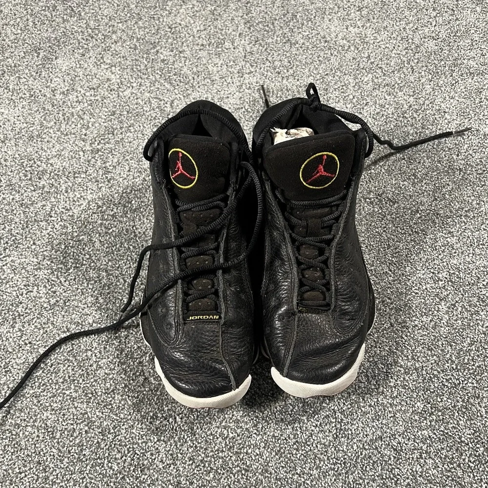 Air Jordan 13 Retro Playoffs 2023 GS Black Red Youth 5.5Y Shoes 414571-062